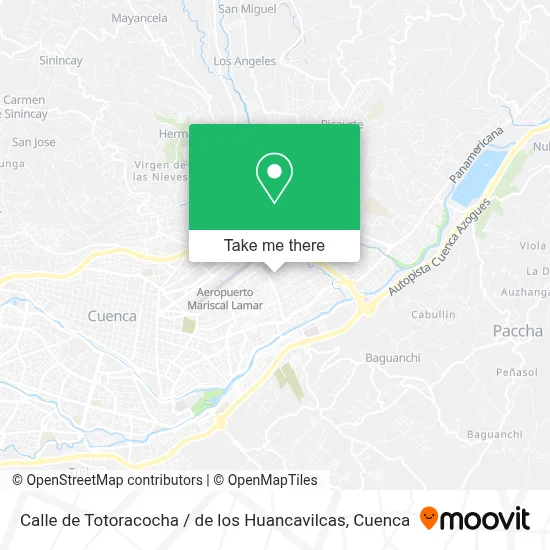 Mapa de Calle de Totoracocha / de los Huancavilcas