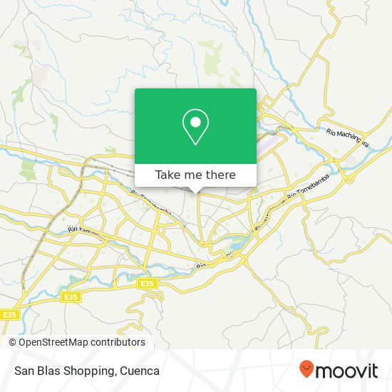 San Blas Shopping map