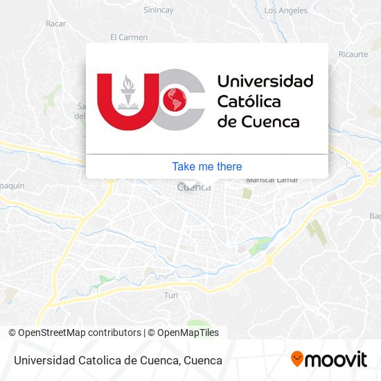 Universidad Catolica de Cuenca map