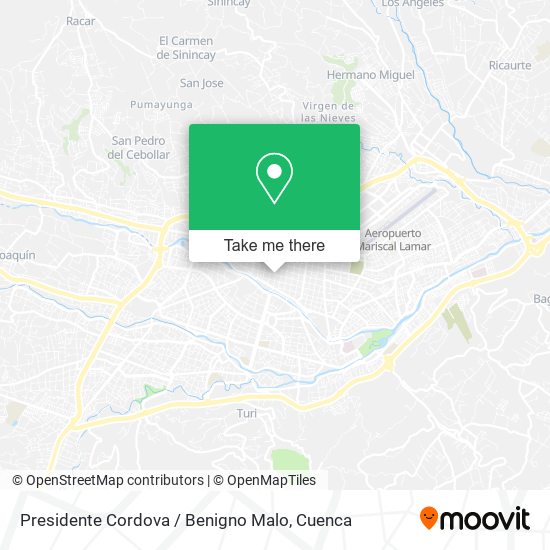 Presidente Cordova / Benigno Malo map