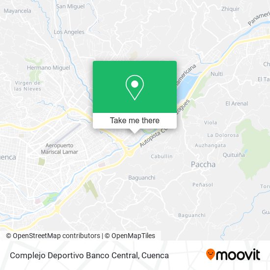 Mapa de Complejo Deportivo Banco Central