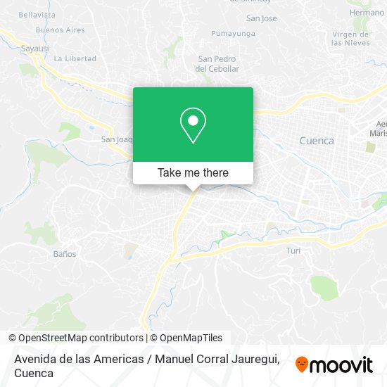 Avenida de las Americas / Manuel Corral Jauregui map