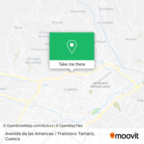 Avenida de las Americas / Francisco Tamariz map