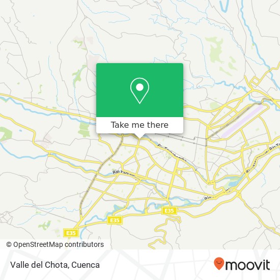 Valle del Chota map