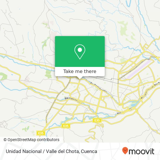 Unidad Nacional / Valle del Chota map