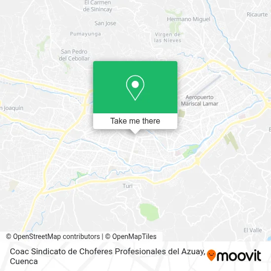 Coac Sindicato de Choferes Profesionales del Azuay map