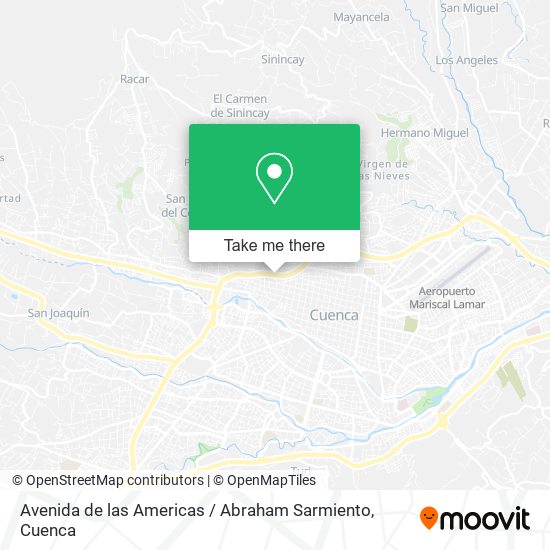 Avenida de las Americas / Abraham Sarmiento map