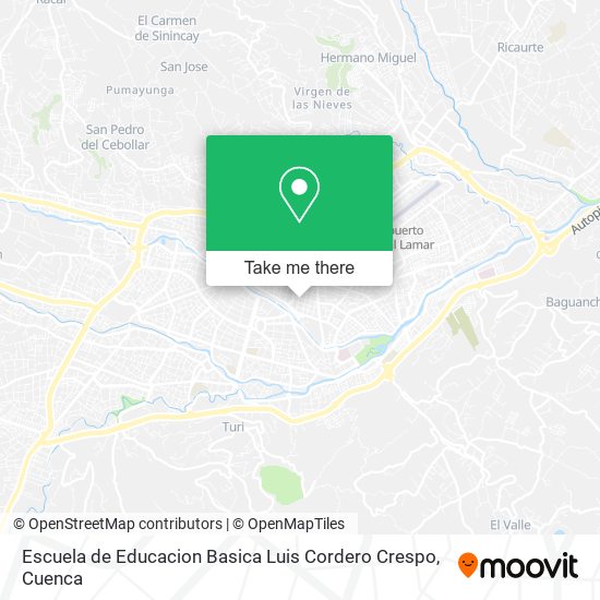 Escuela de Educacion Basica Luis Cordero Crespo map