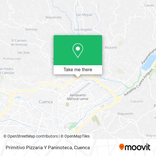 Mapa de Primitivo Pizzaria Y Paninoteca