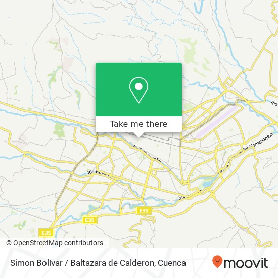 Simon Bolívar / Baltazara de Calderon map