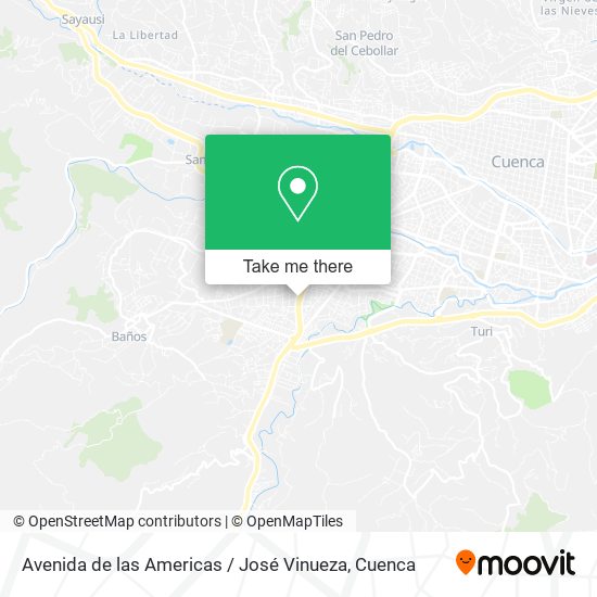 Avenida de las Americas / José Vinueza map