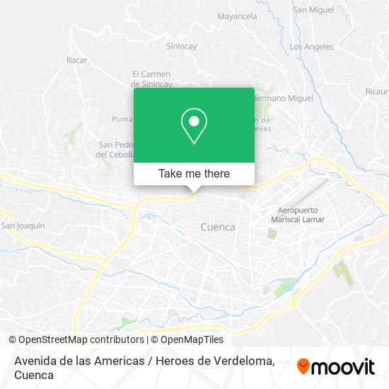 Avenida de las Americas / Heroes de Verdeloma map