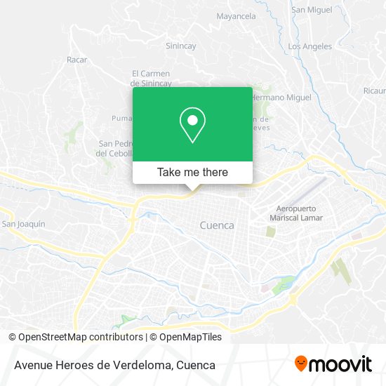 Avenue Heroes de Verdeloma map