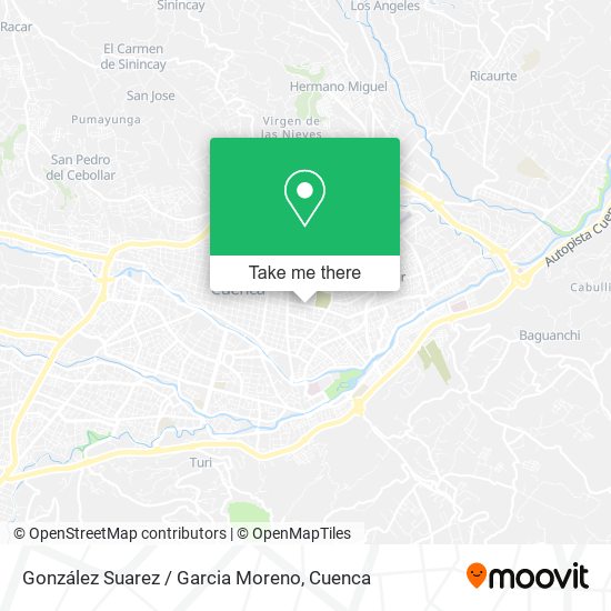 González Suarez / Garcia Moreno map