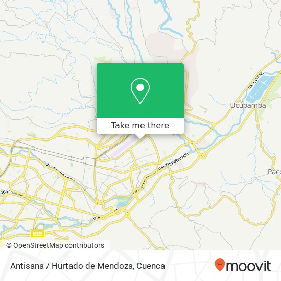 Antisana / Hurtado de Mendoza map