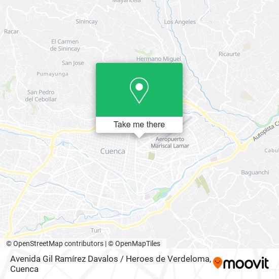 Avenida Gil Ramírez Davalos / Heroes de Verdeloma map