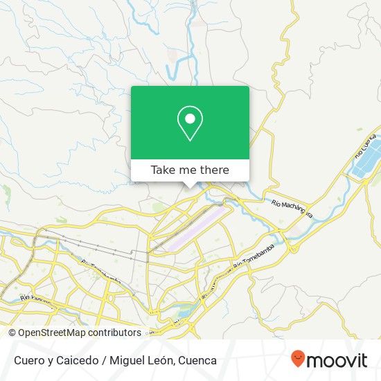 Cuero y Caicedo / Miguel León map