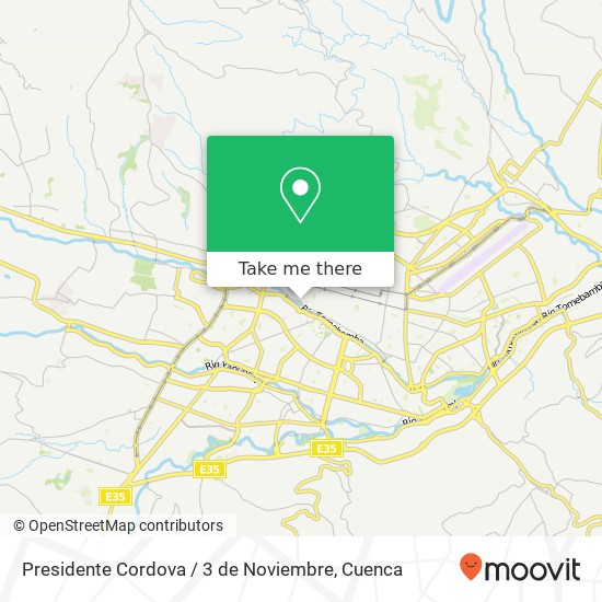 Presidente Cordova / 3 de Noviembre map