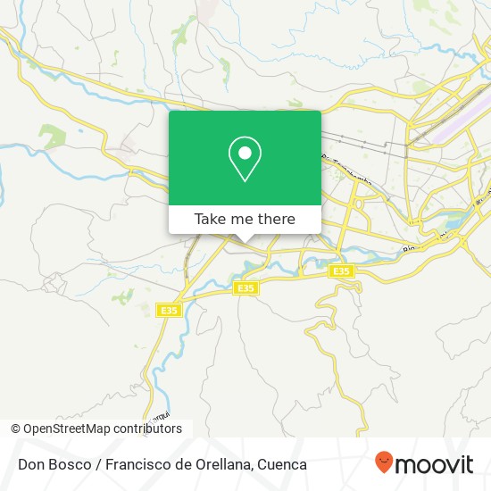 Don Bosco / Francisco de Orellana map