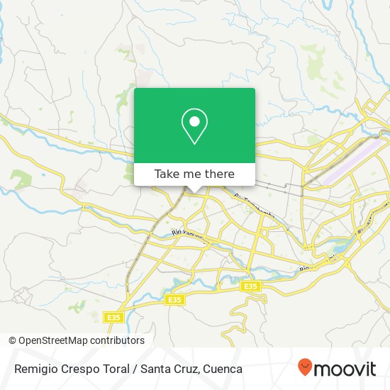 Remigio Crespo Toral / Santa Cruz map