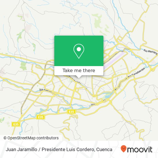 Juan Jaramillo / Presidente Luis Cordero map