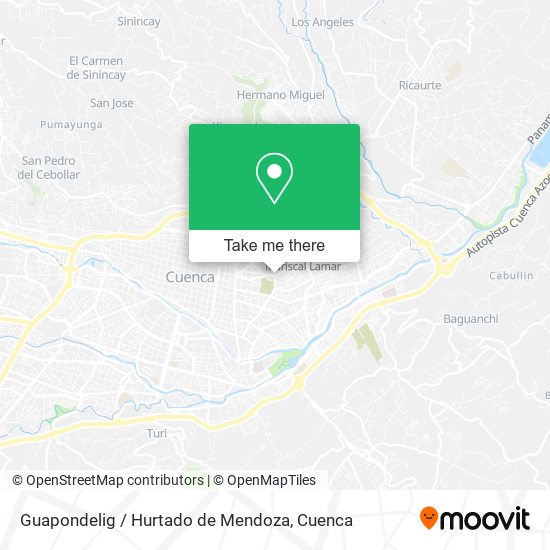 Guapondelig / Hurtado de Mendoza map