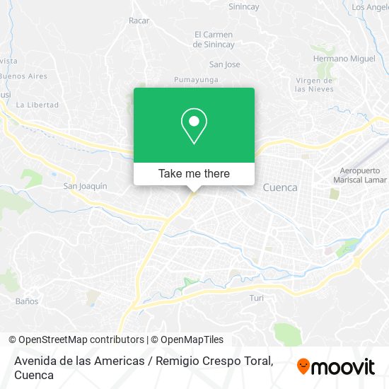 Mapa de Avenida de las Americas / Remigio Crespo Toral