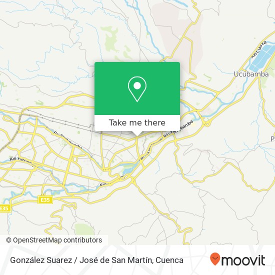 González Suarez / José de San Martín map