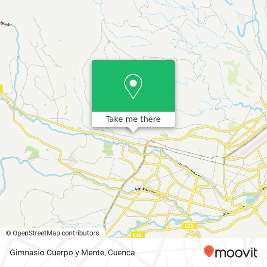 Gimnasio Cuerpo y Mente map