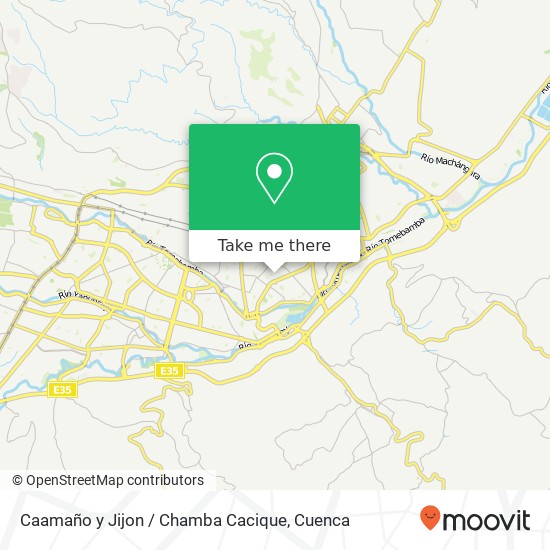 Caamaño y Jijon / Chamba Cacique map