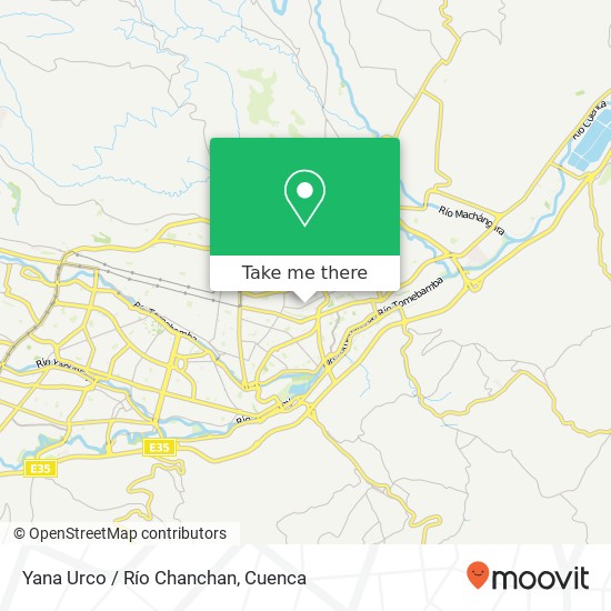 Yana Urco / Río Chanchan map