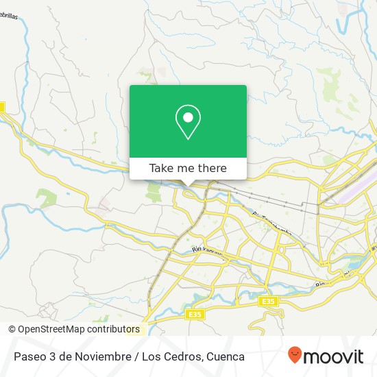 Paseo 3 de Noviembre / Los Cedros map