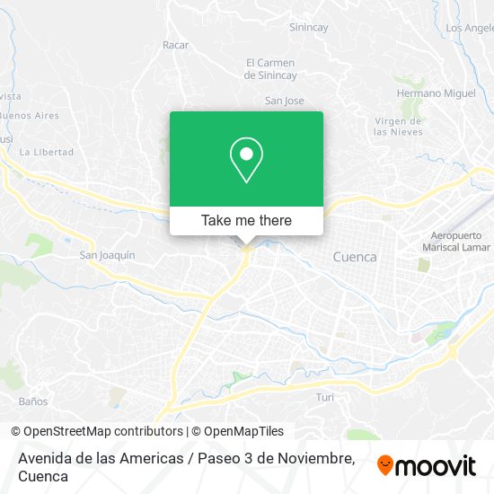 Avenida de las Americas / Paseo 3 de Noviembre map
