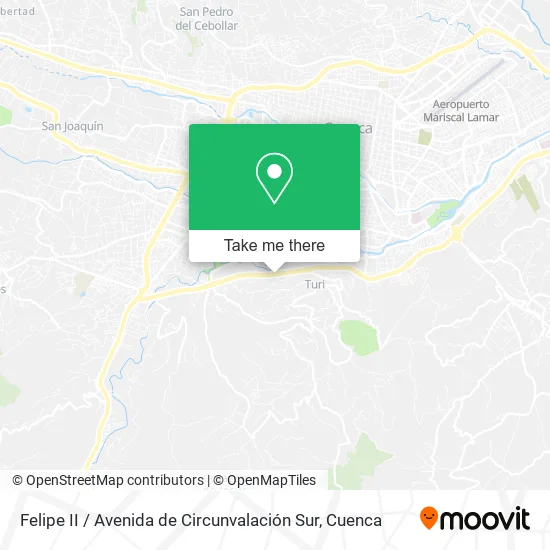 Mapa de Felipe II / Avenida de Circunvalación Sur