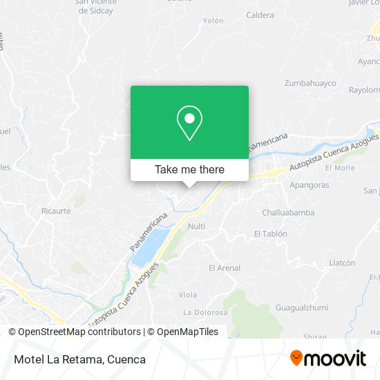 Motel La Retama map