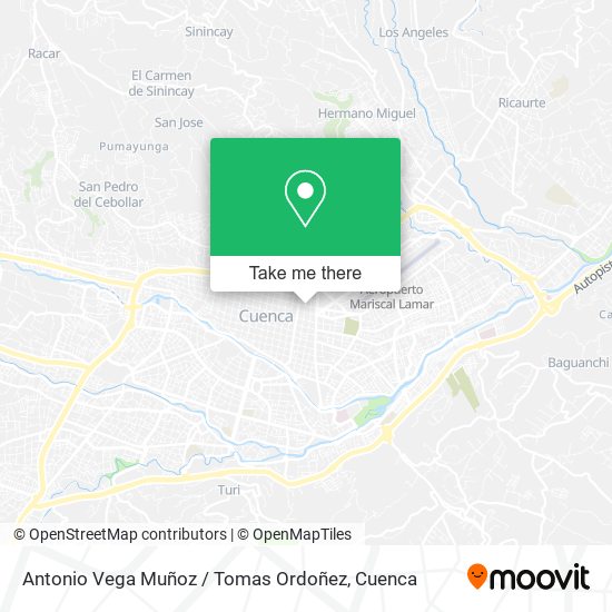 Antonio Vega Muñoz / Tomas Ordoñez map