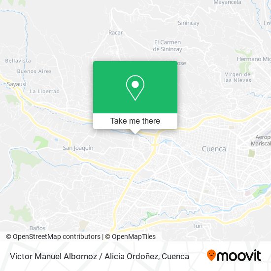 Victor Manuel Albornoz / Alicia Ordoñez map