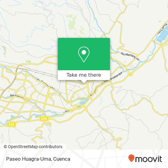 Paseo Huagra-Uma map
