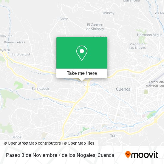 Mapa de Paseo 3 de Noviembre / de los Nogales