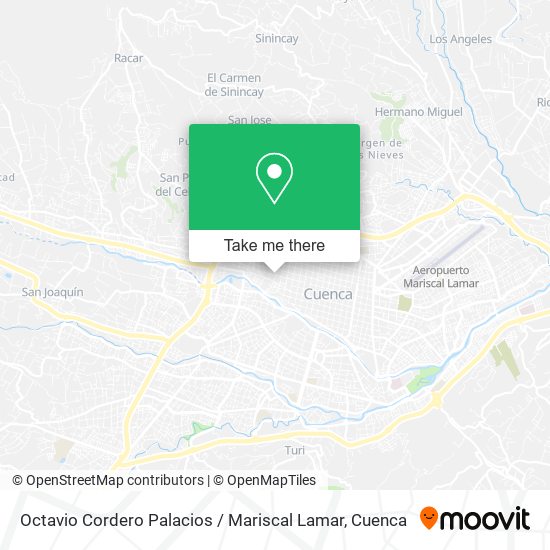 Octavio Cordero Palacios / Mariscal Lamar map