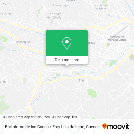 Bartolome de las Casas / Fray Luis de Leon map