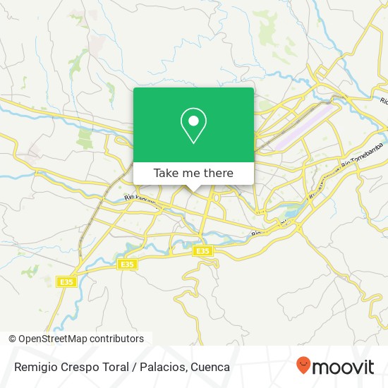 Remigio Crespo Toral / Palacios map