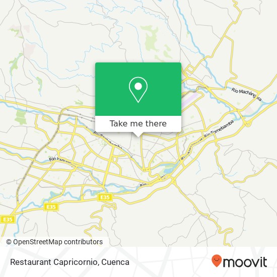 Restaurant Capricornio map
