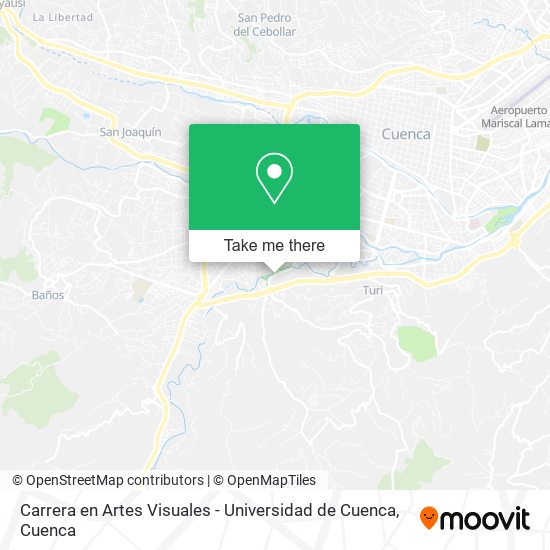 Carrera en Artes Visuales - Universidad de Cuenca map