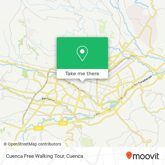 Cuenca Free Walking Tour map