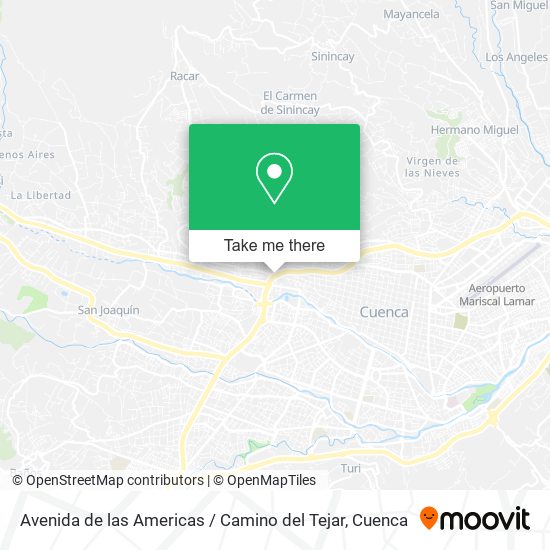 Avenida de las Americas / Camino del Tejar map
