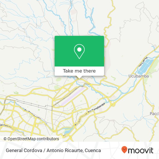 General Cordova / Antonio Ricaurte map