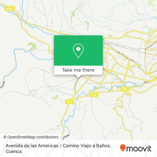 Avenida de las Americas / Camino Viejo a Baños map
