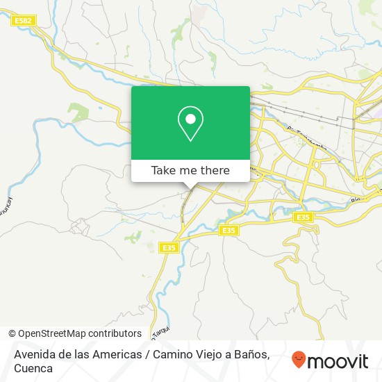 Mapa de Avenida de las Americas / Camino Viejo a Baños