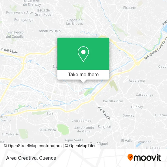 Area Creativa map